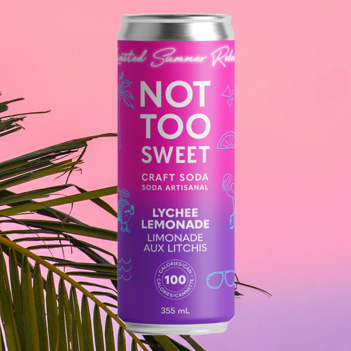 Lychee Lemonade Not Too Sweet Craft Soda Vancouver Soft Drinks