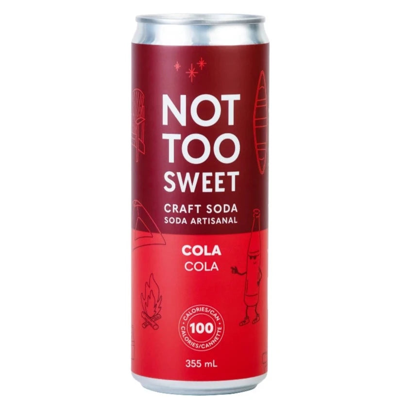 Not Too Sweet Craft Soda Soft Drink Vancouver Cola