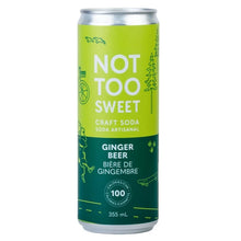 Load image into Gallery viewer, Not Too Sweet Craft Sodas Local Soft Drinks Vancouver Ginger Beer
